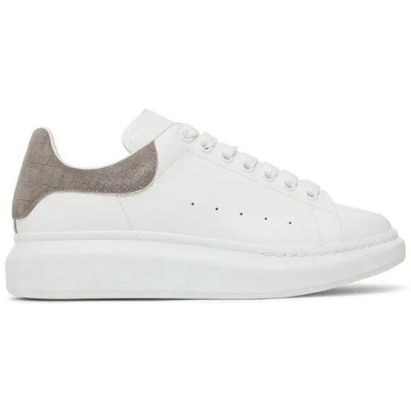 Alexander McQueen Shoes - RARE ALEXANDER MCQUEEN Oversized Sneakers in White / Gunmetal Croc